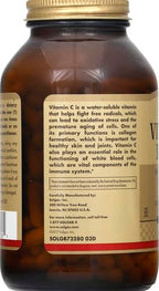 Authentic imported vegan vitamin c capsules label showing ingredients list