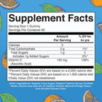 MaryRuth Organics orange flavor supplement bottle displaying nutritional facts