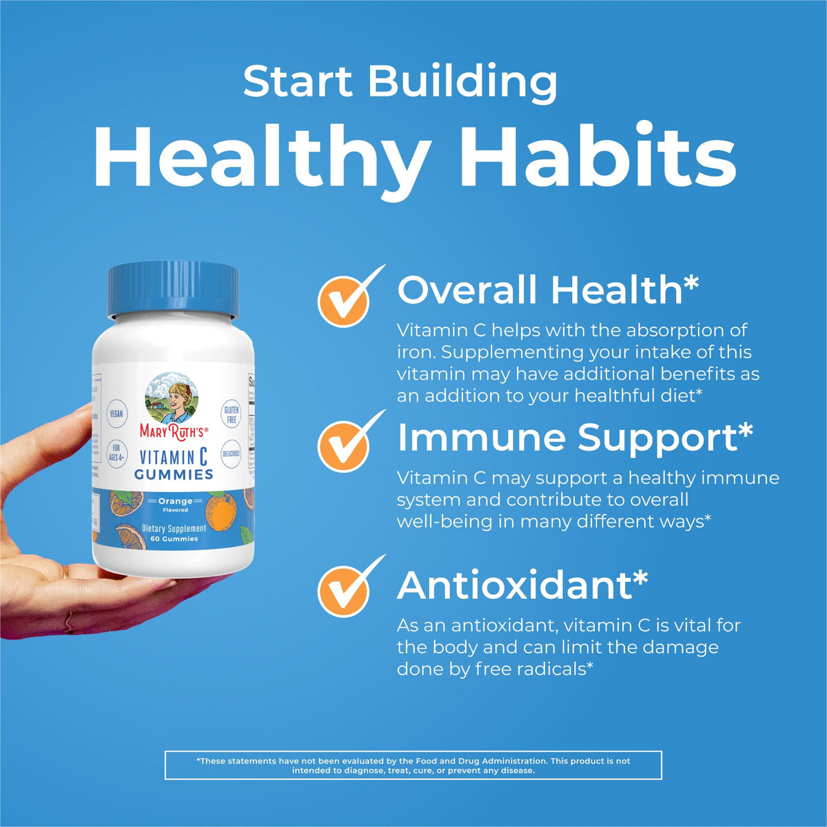 MaryRuth Organics vegan daily defense vitamins allergen free lifestyle view