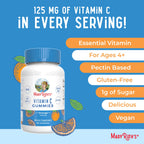 Gelatin free organic cane sugar chewable vitamins bottle placement