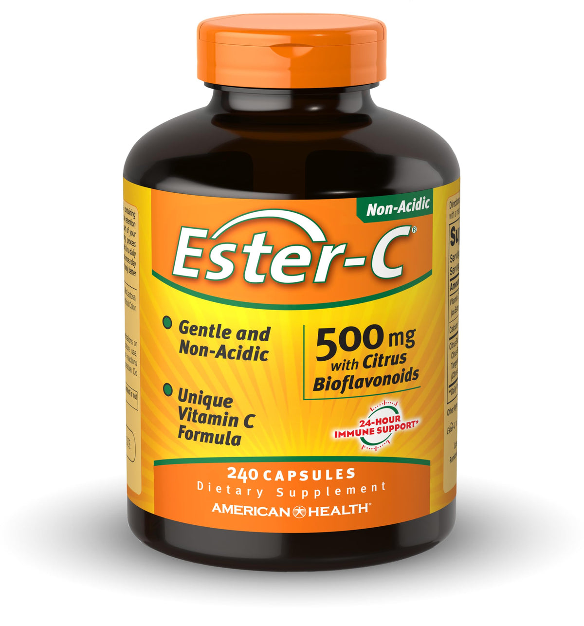 Premium imported USA dietary supplement bottle showcasing citrus bioflavonoids content