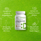 Deal Supplement Vitamin K2 high absorption 600 mcg dietary supplement packaging
