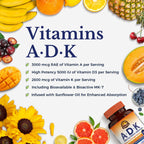 Vitalitown Vitamin ADK fat soluble vitamins softgels for maximum absorption support