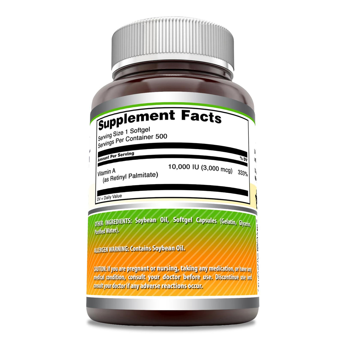 Amazing Nutrition Vitamin A 250 softgels supplement bottle