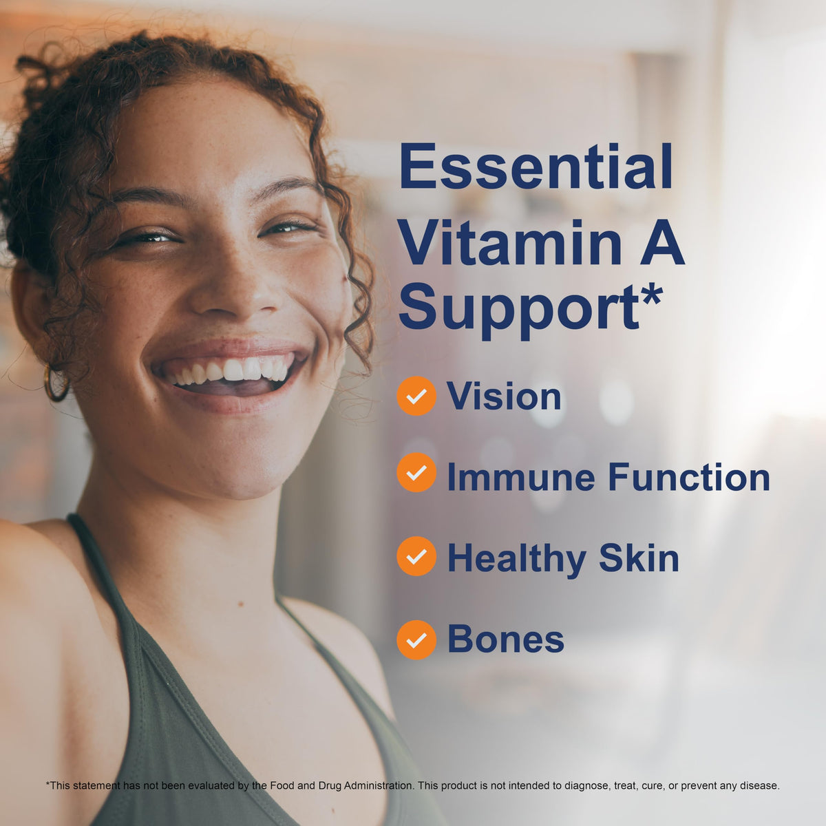 Side profile of Carlson Vitamin A 250 softgels container
