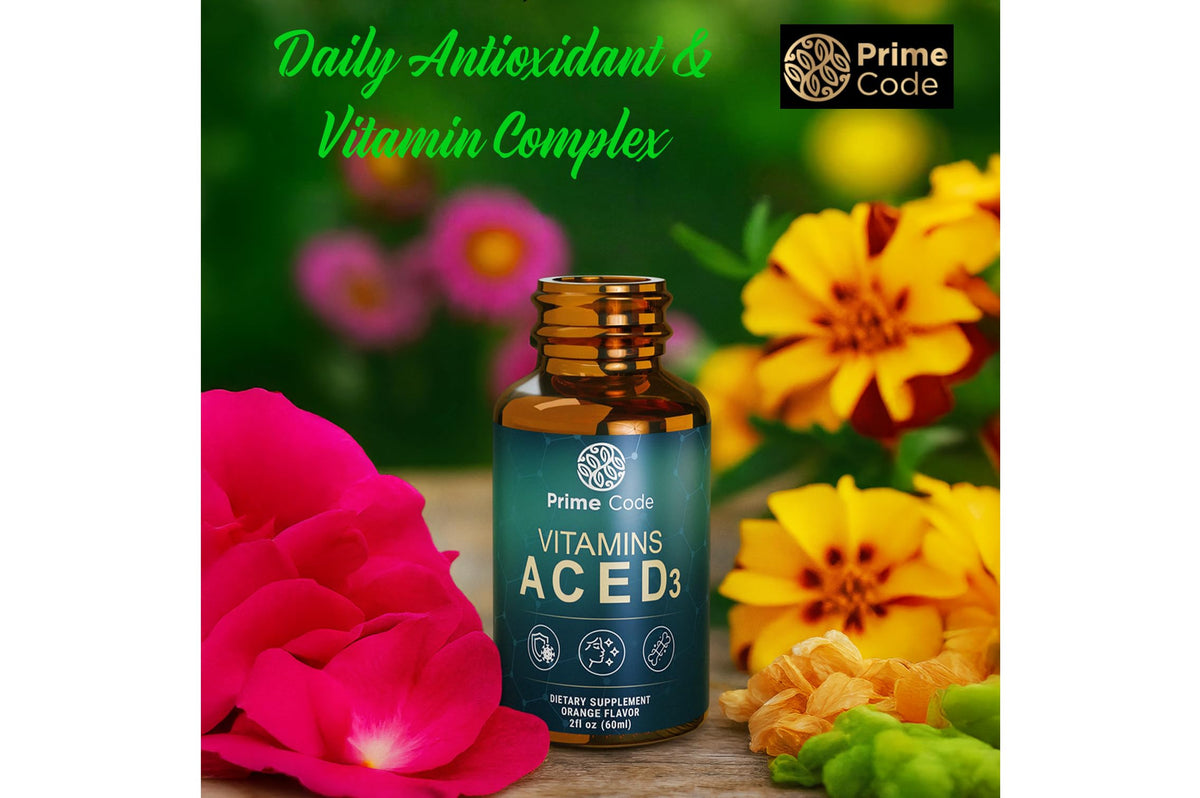 Prime Code liquid vitamins for adult health support
