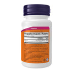 NOW Foods Vitamin D3 240 liquid softgels dietary supplement facts side pane