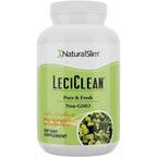 NaturalSlim LeciClean Soy Lecithin Granules 1 pound bottle front view showing product labeling