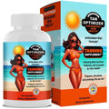 The Swedish Diet Tan Optimizer 30 capsules front view bottle showing premium USA imported tanning supplement