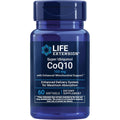 Life Extension Super Ubiquinol CoQ10 front view bottle showing 100 milligrams cellular energy supplement