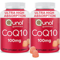 Qunol CoQ10 Gummies 100mg front view of the twin pack bottle for authentic heart health supplements in India