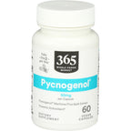 365 by Whole Foods Market Pycnogenol Maritime Pine Bark Extract 50mg 60 Vegan Capsules front view