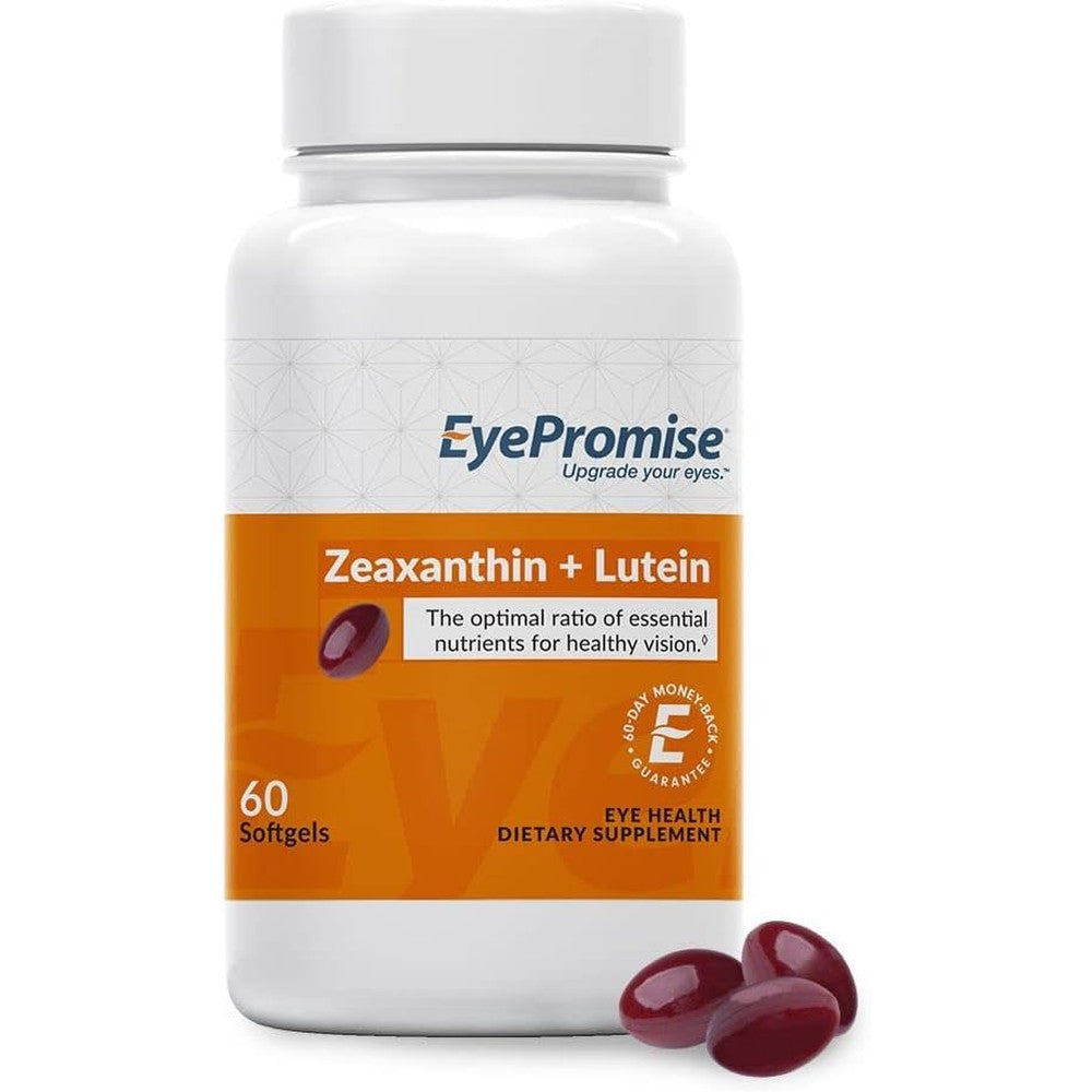 EyePromise Zeaxanthin plus Lutein eye vitamin 60 softgels front view