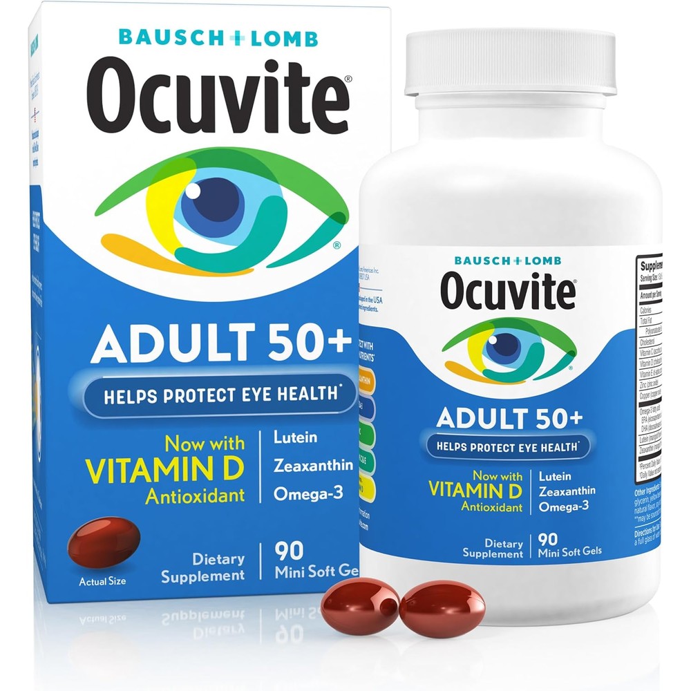 Bausch and Lomb Ocuvite Adult 50 Plus bottle front view