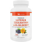 ML Naturals Lutein Zeaxanthin with Bilberry front bottle view