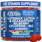 Clean Nutraceuticals Lutein and Zeaxanthin Eye Vitamin Gummies bottle front view