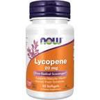NOW Foods Lycopene twenty milligrams fifty softgels bottle front view