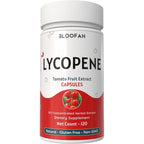 Bloofah Lycopene Supplement 500mg 120 capsules front bottle view for daily antioxidant support.