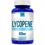 Healing Awakening Lycopene and Lutein Complex bottle front view showing capsule count