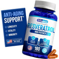 We Like Vitamins Resveratrol 1000mg 180 Capsules front view