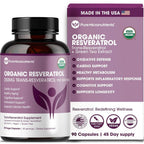Pure Micronutrients Organic Resveratrol front view bottle