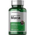 Horbäach Maca Root 4800mg extract 120 capsules bottle for men and women