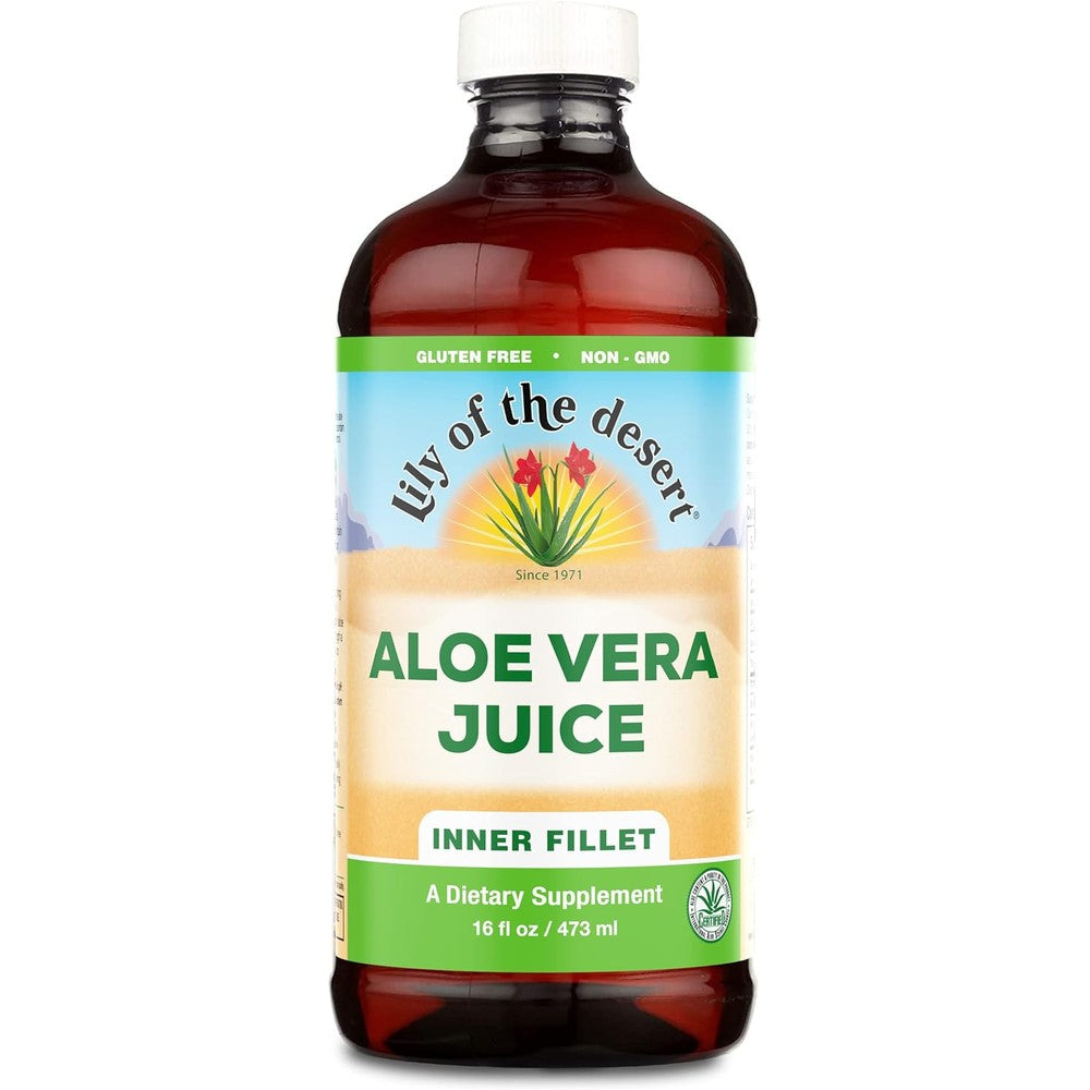 Lily of the Desert Organic Aloe Vera Juice front bottle view