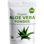 ProudPlanet Lyasa Organic Aloe Vera Powder 8 ounce front pouch view
