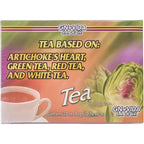 Grupo Nutrivida Alcachofivida Artichoke Herbal Detox Tea box front view showcasing authentic packaging.
