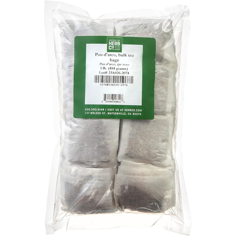 Monterey Bay Herb Co Pau D'Arco Herbal Tea bulk one pound packaging front view