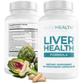 PureHealth Research Liver Health 60 capsules front view bottle for natural liver detox.