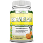 NutriONN Bromelain 500mg 120 Veg Capsules front view