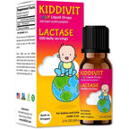 Kiddivit baby lactase drops front view bottle for infant digestive comfort