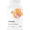 Thorne Betaine HCL and Pepsin 225 capsules front view for stomach acidity support