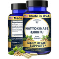 Lunakai Nattokinase 8000 FU bottle front view heart support supplement