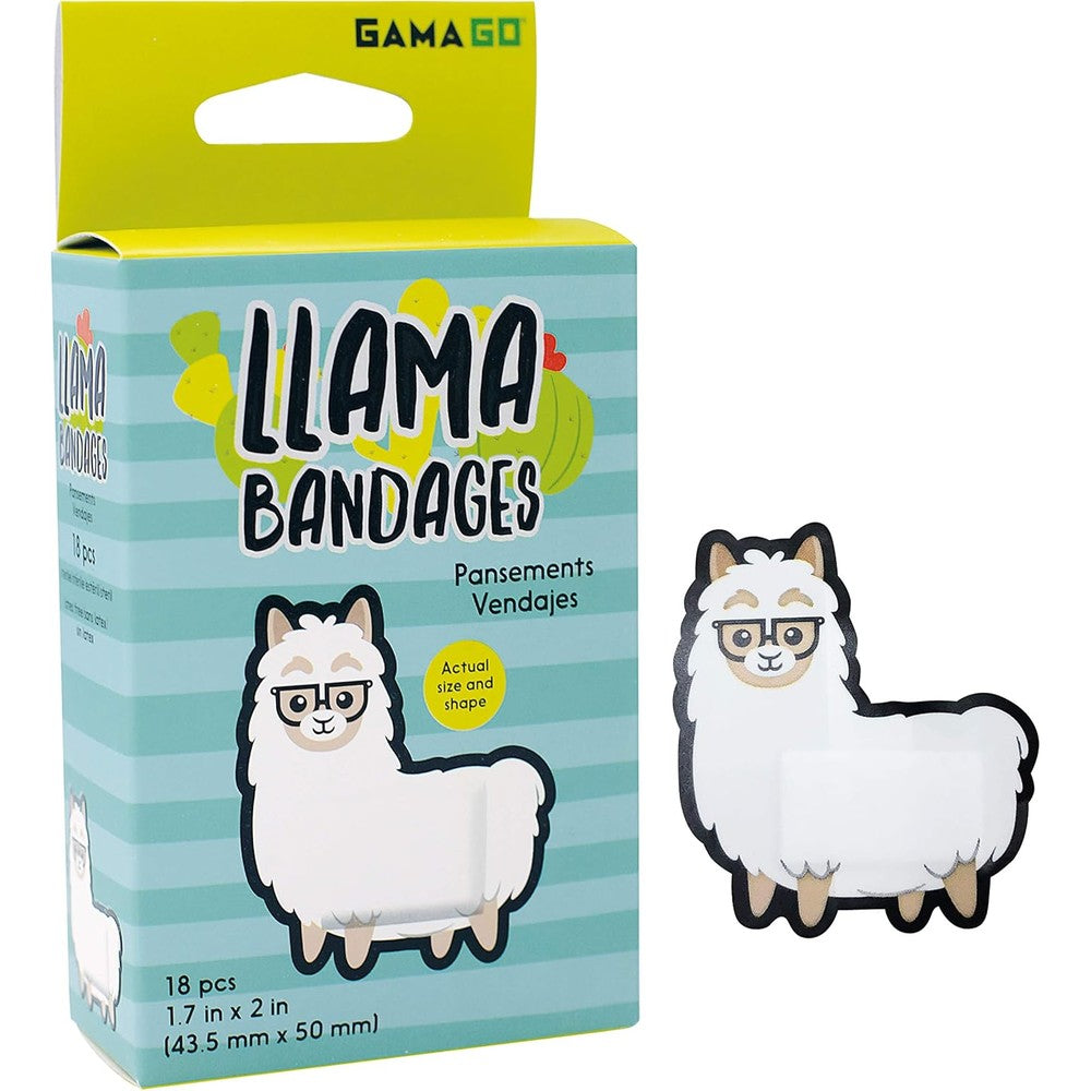 GAMAGO Sloth Bandages sterile adhesive strips for kids and adults 18 count box
