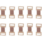 Czhotg skin color elastic bandage clips 10 count pack front view.