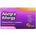 Allegra Children's 12 Hour Allergy Relief 12 Count box front view non-drowsy antihistamine