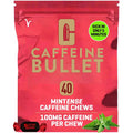 Caffeine Bullet Mint Energy Chews 40 Count front view packaging
