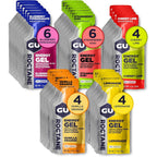 GU Energy Roctane Ultra Endurance Energy Gel assorted pack front view for marathon runners.