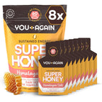 You Again Super Honey Clean Energy Gel front view for endurance running.