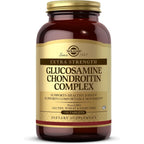 Solgar Extra Strength Glucosamine Chondroitin Complex 150 Tablets front bottle view for joint health