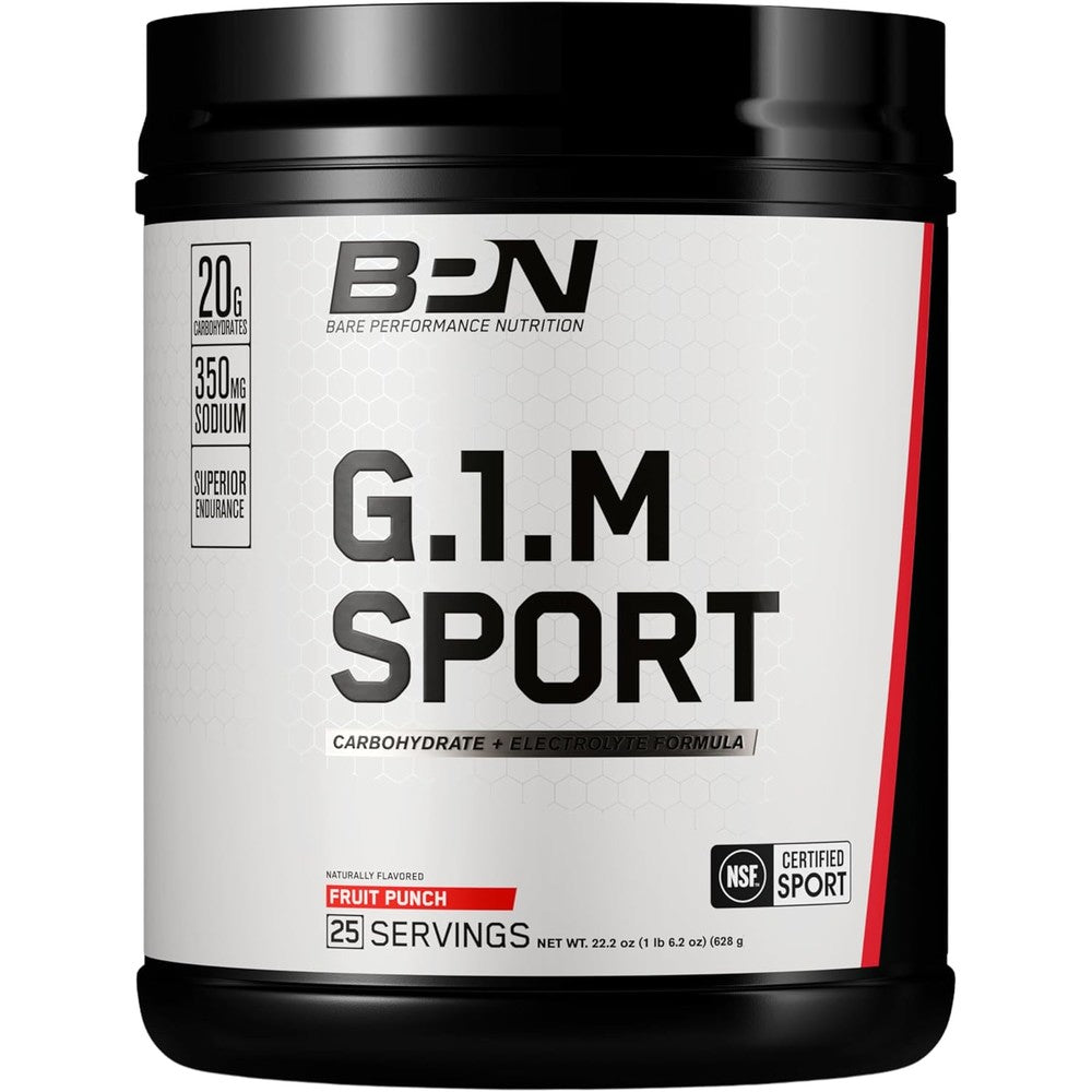 Bare Performance Nutrition G.1.M Sport fruit punch 25 servings tub