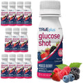 TRUEplus Glucose Shots Mixed Berry 12 pack front view for diabetes care