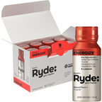 Ryde Energize Shot 8 pack bundle front view for clean energy.
