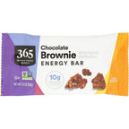 365 by Whole Foods Market Chocolate Brownie Energy Bar front packaging view authentic protein snack