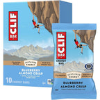 CLIF BAR Blueberry Almond Crisp Energy Protein Bars front view showing 10 pack box.