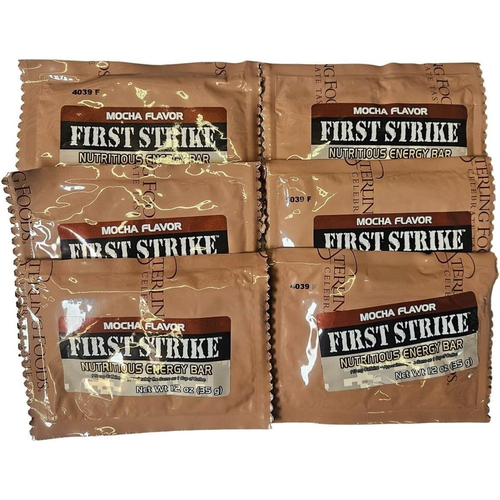 Epidemic Proof Mini First Strike Energy Bar Mocha flavor front view military ration