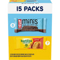 CLIF BAR Minis and belVita Crunchy Breakfast Biscuits variety pack front view