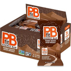 PBfit Peanut Butter Cocoa Drizzle Energy Bars 6 pack front view plant based snack